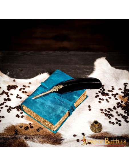 Fancy notes journal handmade blue...