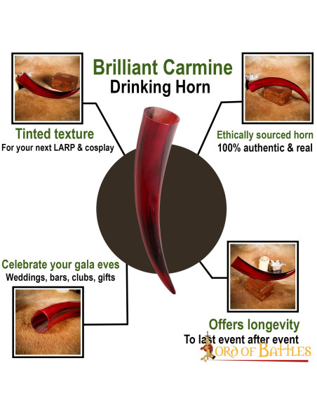 Red horn to drink in ox horn (400-500...