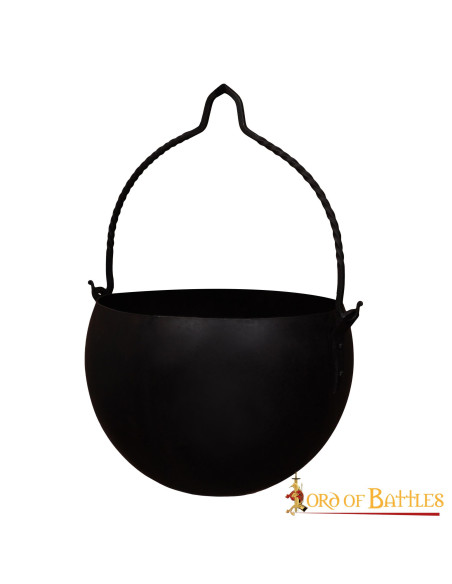 Cauldron medieval kitchen in wrought...
