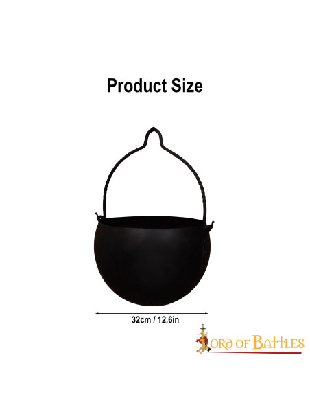 Cauldron medieval kitchen in wrought...