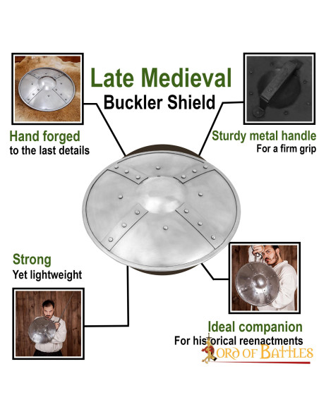 Round medieval shield, XV century...