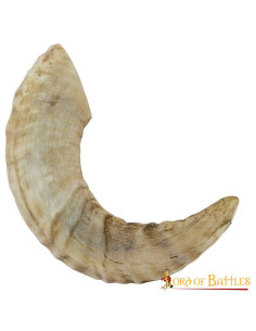 Viking drinking horn with natural texture