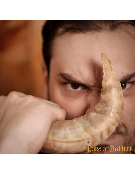 Viking drinking horn with natural...