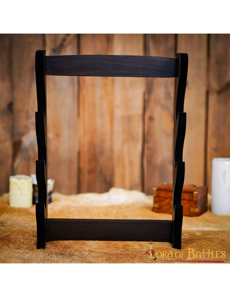 3-tier wooden stand for axes or swords