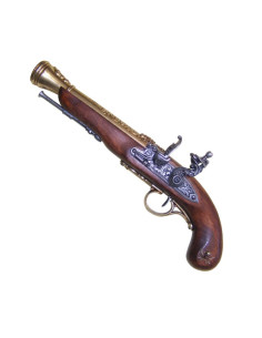 18th century pirate flintlock pistol (left-handed)