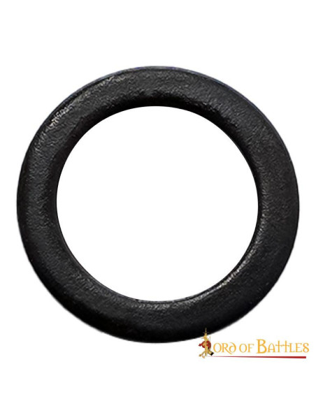 Solid Black Steel Flat Rings, 9mm Solid Black Steel Flat Rings, 9mm