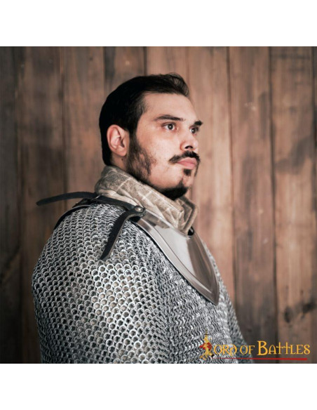 Simple medieval gorget in mild steel