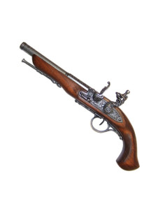 Flintlock pistol, 18th century. (left handed)