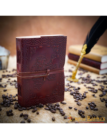 Handmade Rampant Lion Heraldic Journal