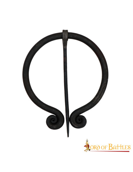 Wrought Iron Functional Cloak Brooch