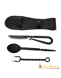 Rustic functional stainless steel cutlery set