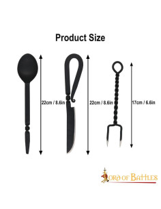 Rustic functional stainless steel cutlery set 2