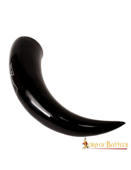 Ox Horn for Drinking with Engraved...