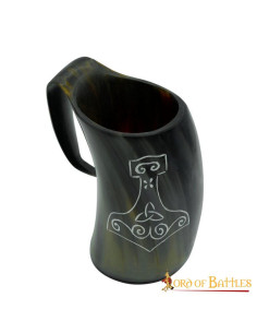 Handmade Viking Mjolnir Beer Mug 2