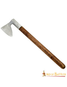 War ax XIV century with steel head