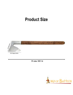 War ax XIV century with steel head 2