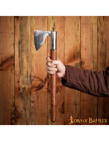 War ax XIV century with steel head