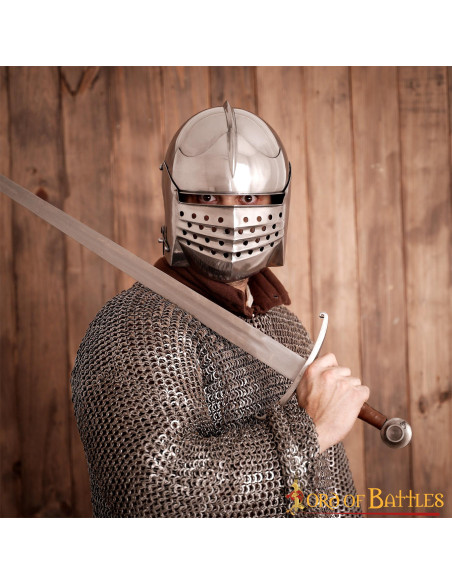 Italian Sallet helmet with padded lining