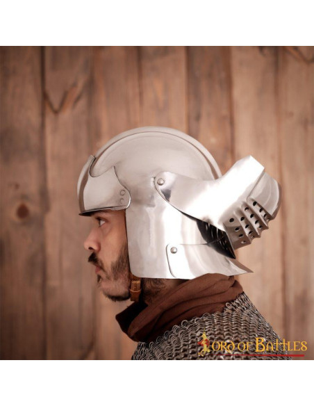 Italian Sallet helmet with padded lining