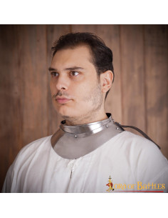 Small medieval knight gorget, mild steel