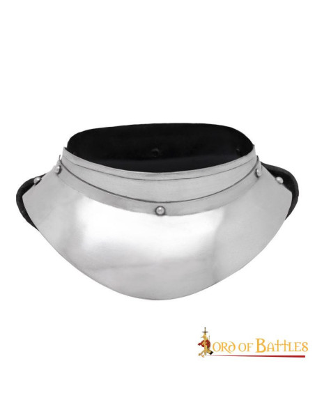 Small medieval knight gorget, mild steel