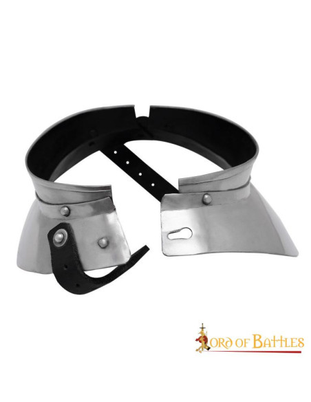 Small medieval knight gorget, mild steel