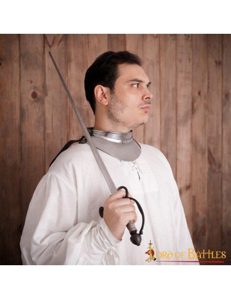 Small medieval knight gorget, mild steel