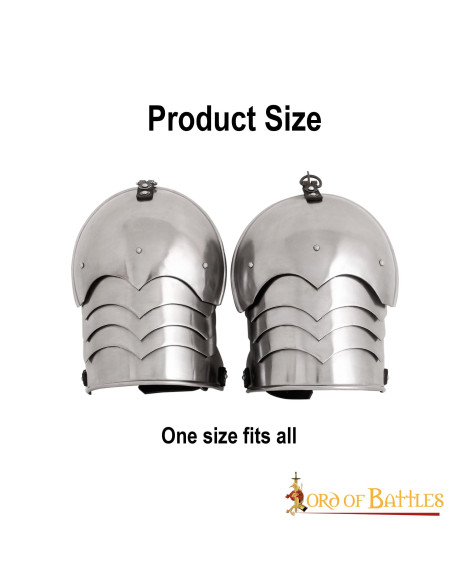 Functional medieval knight shoulder pads