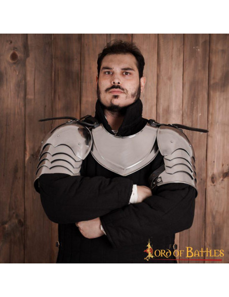 Functional medieval knight shoulder pads