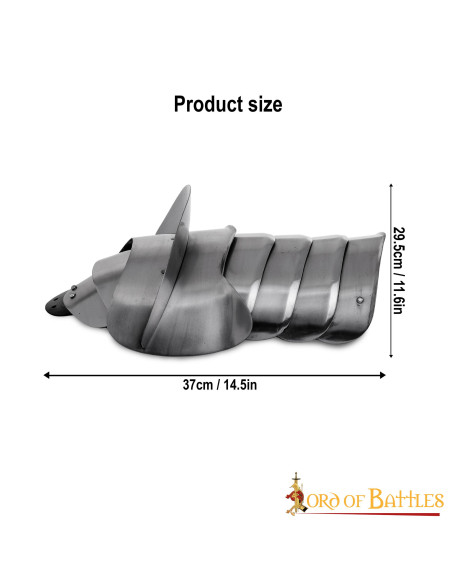 Medieval knight shoulder pads with...