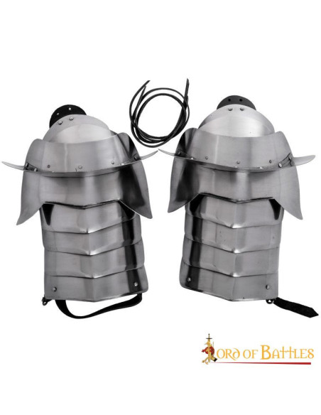 Medieval knight shoulder pads with...