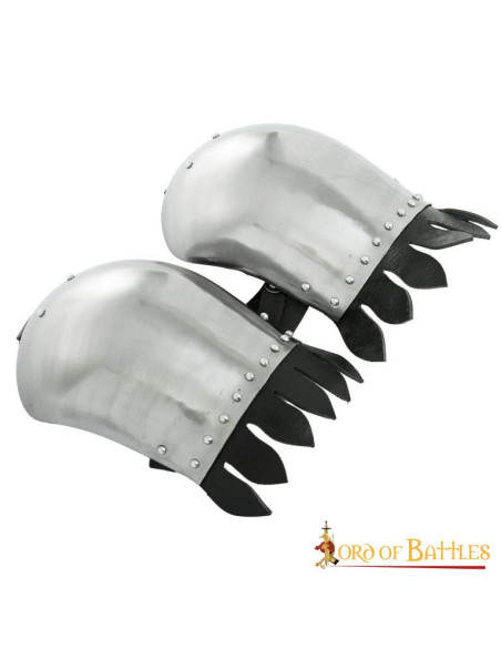 Medieval knight shoulder pads with...