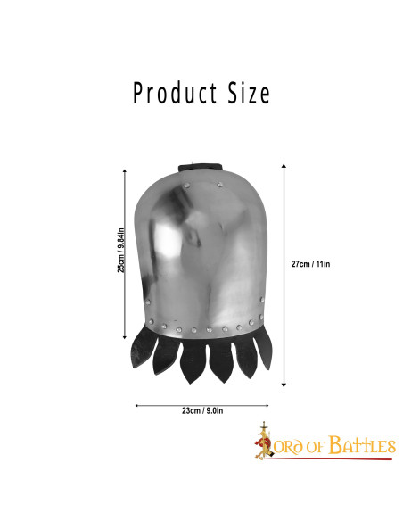 Medieval knight shoulder pads with...