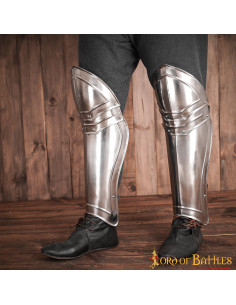 Classic Medieval Fantasy Knight Greaves
