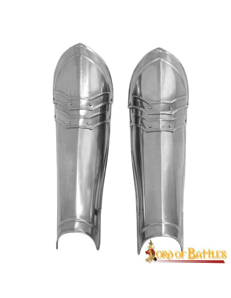 Classic Medieval Fantasy Knight Greaves