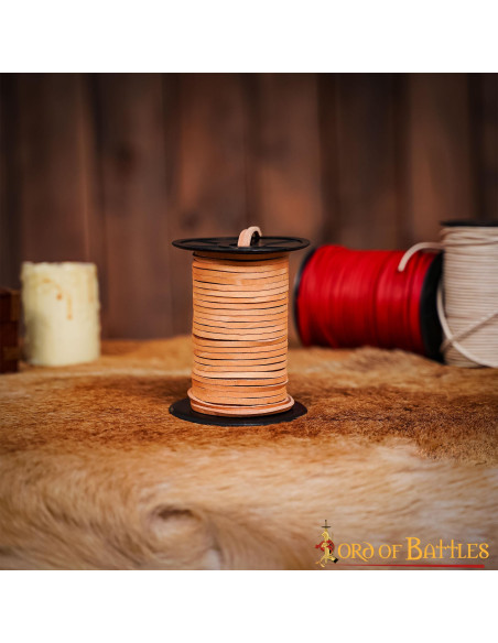 Natural leather spool (50 mts.)