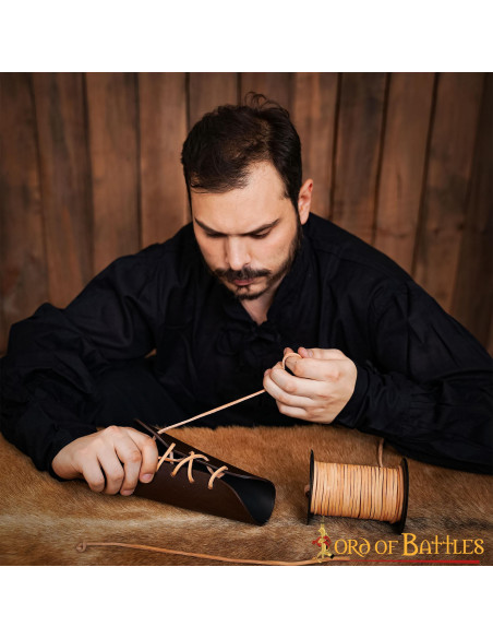 Natural leather spool (50 mts.)