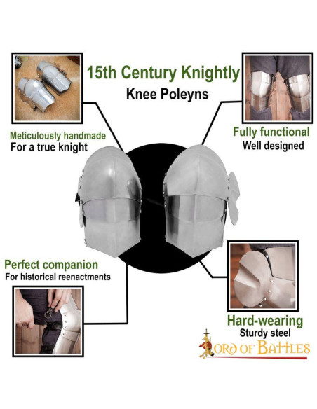 Medieval archer knee pads S. XV