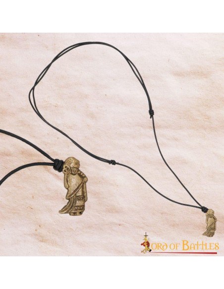 Viking brass Valkyrie pendant