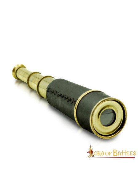 Pirate spyglass with leather case