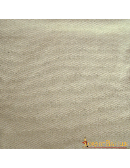 Medieval bag in cotton canvas, ecru
