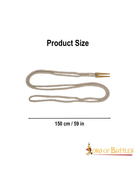 Set of 5 cream colored aiglets with...