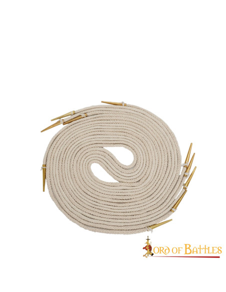 Set of 5 cream colored aiglets with...