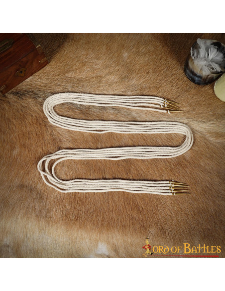 Set of 5 cream colored aiglets with...