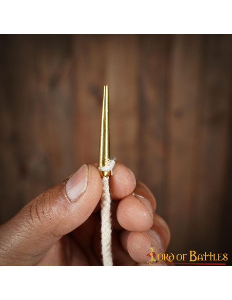 Set of 5 cream colored aiglets with...