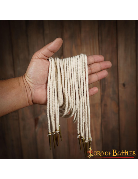 Set of 5 cream colored aiglets with...