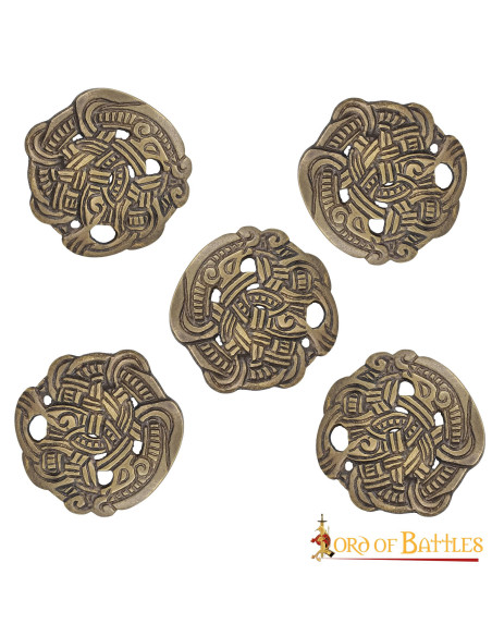 Set of 5 Viking Greiftier buttons