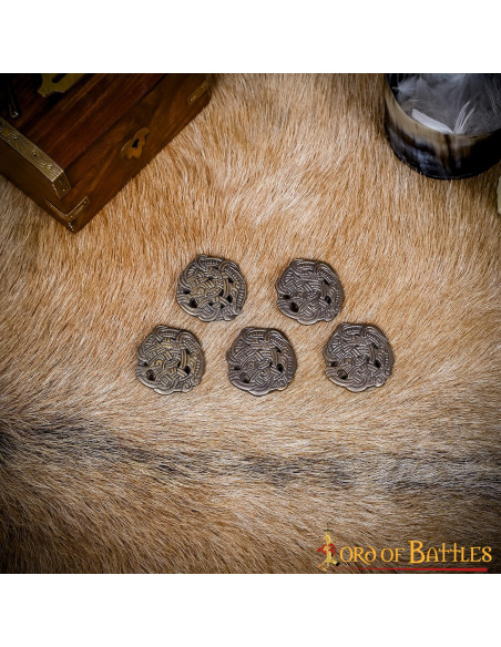 Set of 5 Viking Greiftier buttons