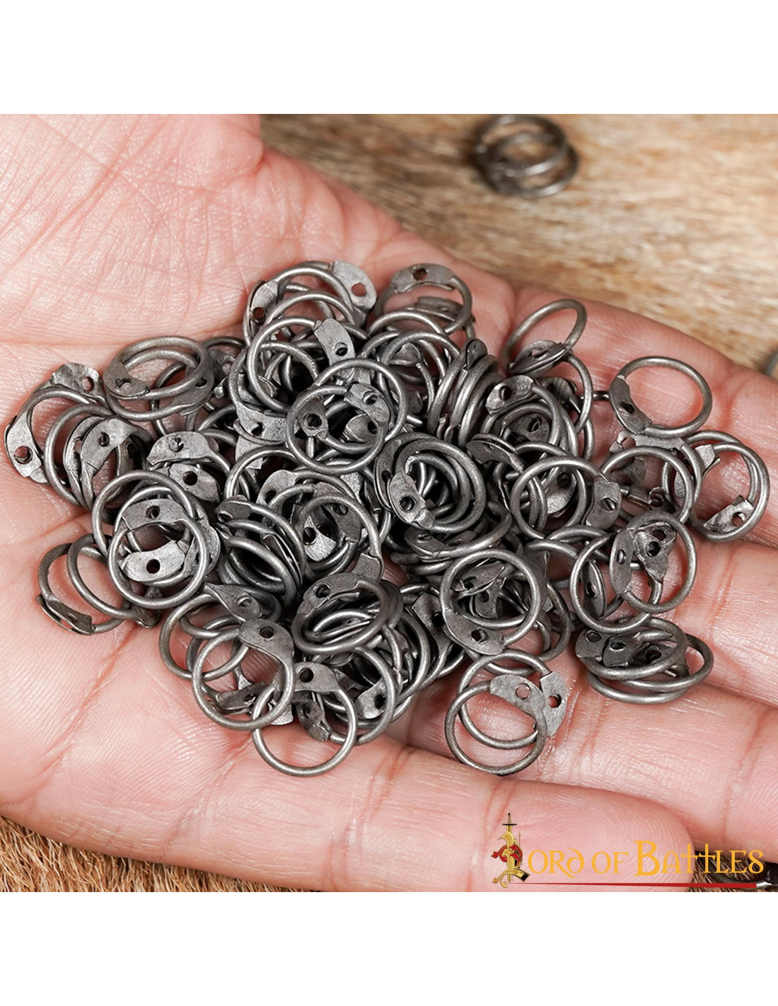 Bag of rings for DIY chain mail 9 mm. Medieval Shop