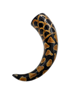Viking drinking horn with burnt design, 400-500 ml. 2